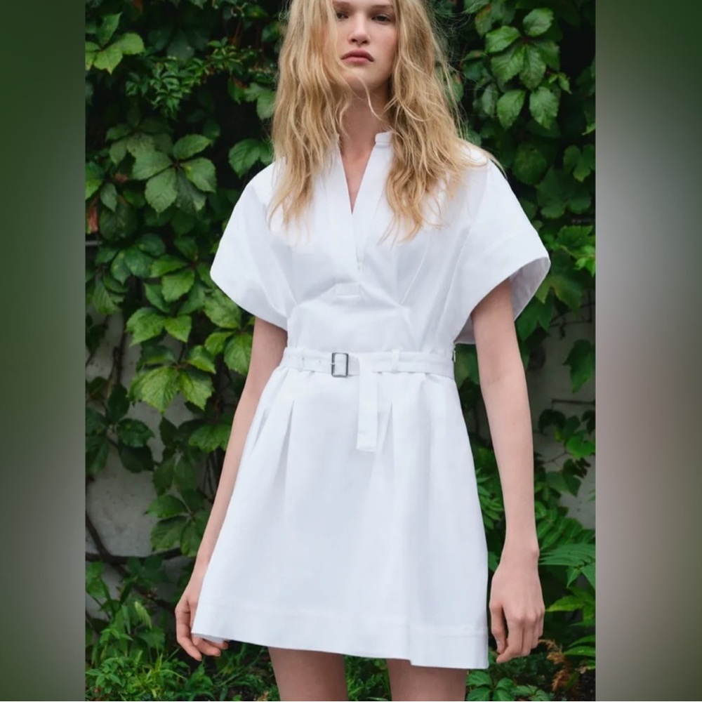 Zara ZW Collection Short Belted Dress